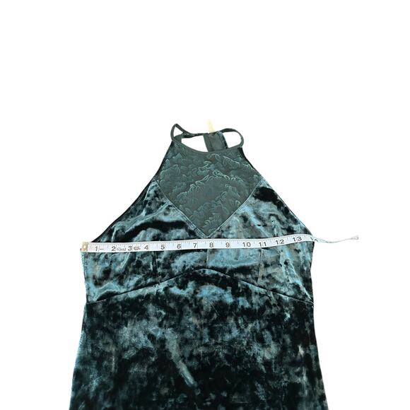 Intimately Free People Dress Green Velvet Lace Night Out Party Mini Small - Picture 8 of 10
